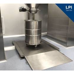 Piattaforma di pesatura AISI 304 con rampa S-LPI