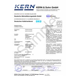 Certificato di taratura Lat DakkS per CCS da 301 a 1500 kg