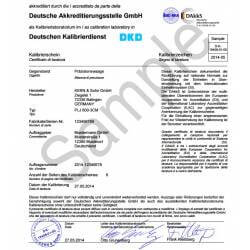 Taratura Lat DAKKS per dinamometri KERN 10 e 12 ton