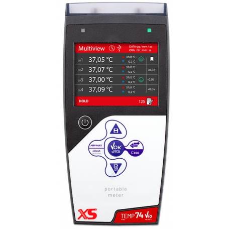 Termometro fino a 4 sonde PT100 XS TEMP 74