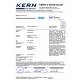 Certificato di taratura DAKKS per dinamometri KERN 3/5/6 ton