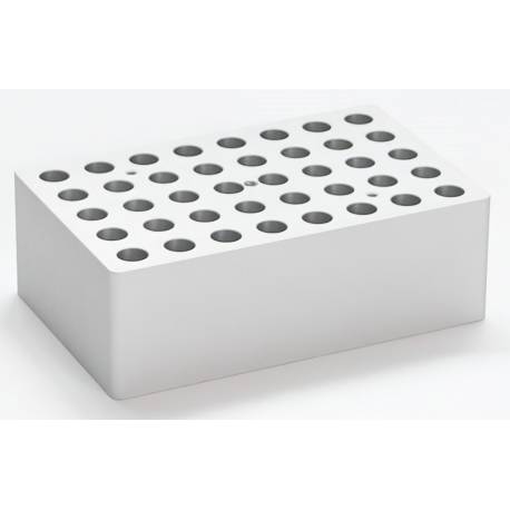 Blocco con 40 fori per provette da 1,5 ml
