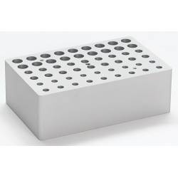 Blocco 18 fori per singolo volume per provette 0,2 / 0,5 /1,5 /2 ml