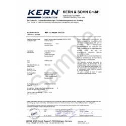 Certificato ISO per Blocco di prova SAUTER AHMO D02, AHMO D03 e AHMO D04