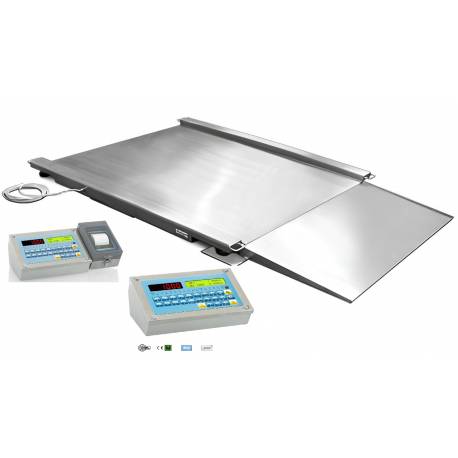 Bilancia industriale INOX AISI 304 con rampa serie LPI