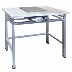 Tavolo antivibrante SAL/H/PLUS in acciaio inox e granito