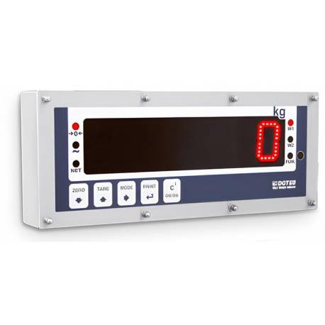 Ripetitore di peso con display LED da 60mm in acciaio INOX IP68